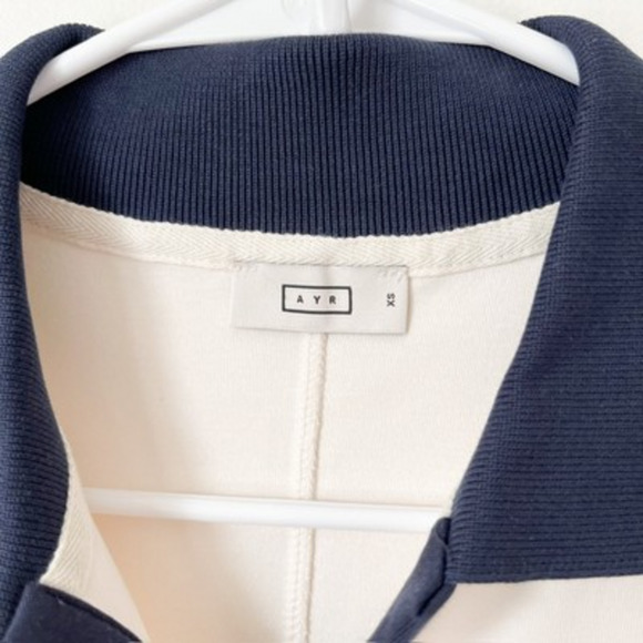 NEW AYR The Scout Seashell Midi Dress XS Collared Coastal Quiet Luxury Nautical - Picture 4 of 14